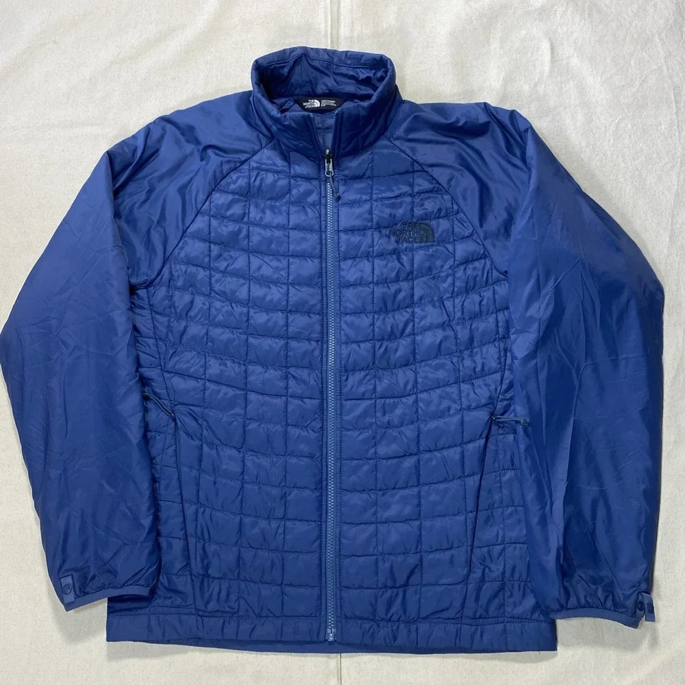 The North Face ThermoBall Eco Mens Sz S Insulated Quilted Jacket Blue